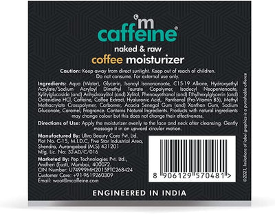 mCaffeine Naked & Raw Coffee Face Moisturizer - Hydrating Cream, 50ml - Image 8