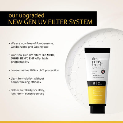 Deconstruct Gel Sunscreen SPF 55+ PA+++ - Water Resistant, 50g - Image 3