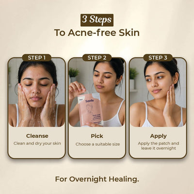 Sanfe Promise Face Acne Pimple Patch - Hydrocolloid Treatment, 36 Patches - Image 3