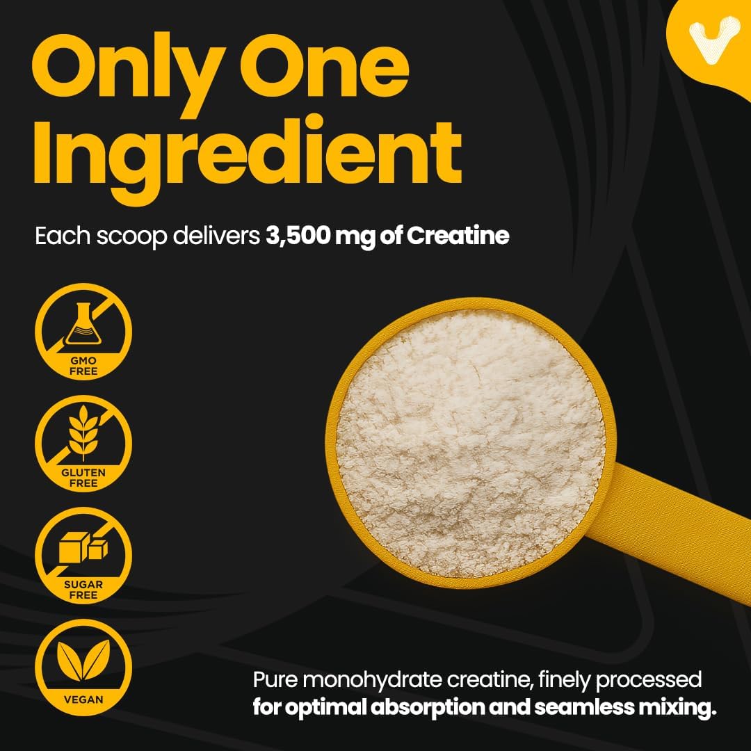 Valeo Creatine Monohydrate Powder - Micronized, 300g, 85 Servings - Image 6