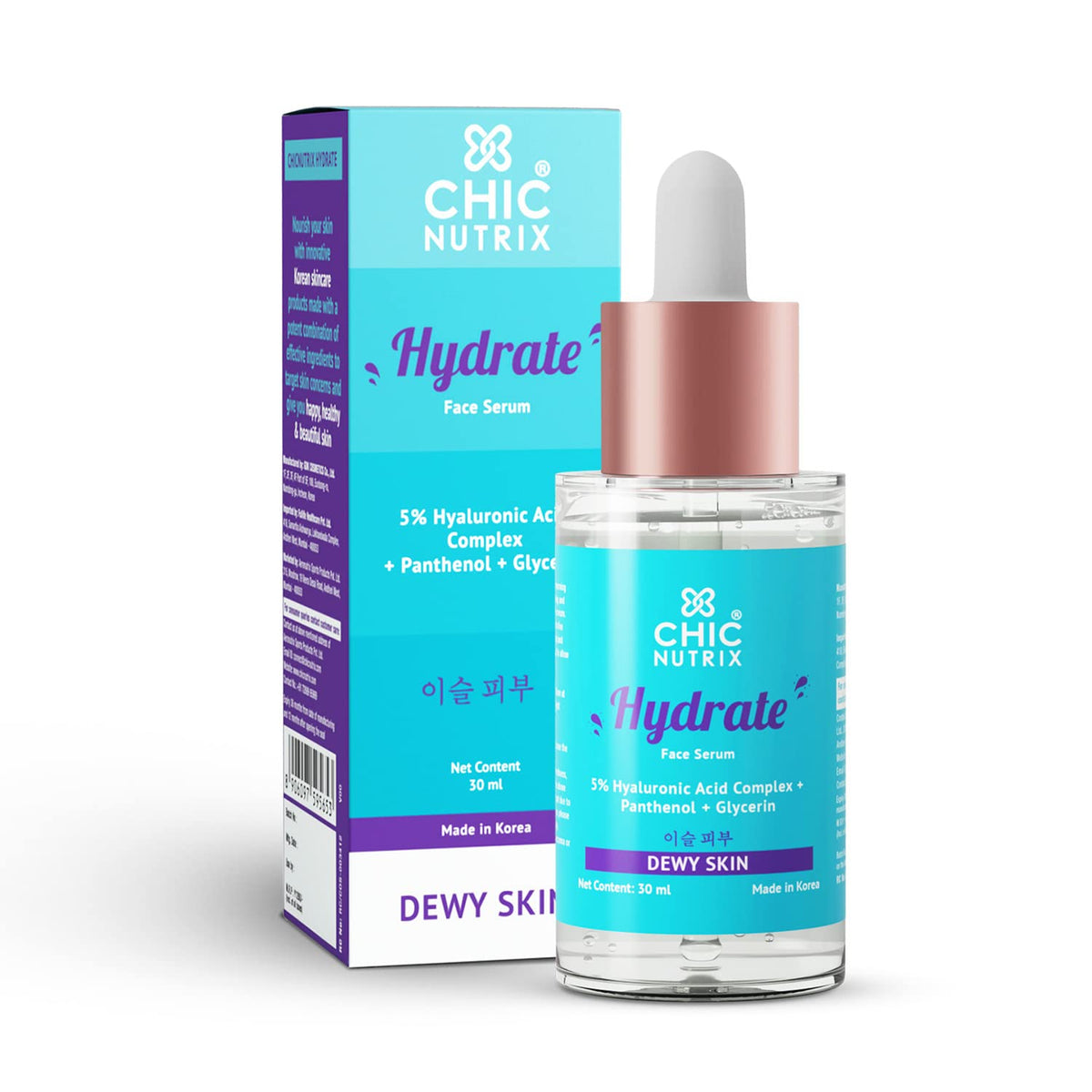 Chicnutrix Hydrate - Hydrating Face Serum, 30ml