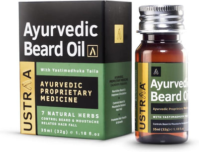 Ustra Ayurvedic Beard Oil with Yastimadhuka Taila - 35 ml