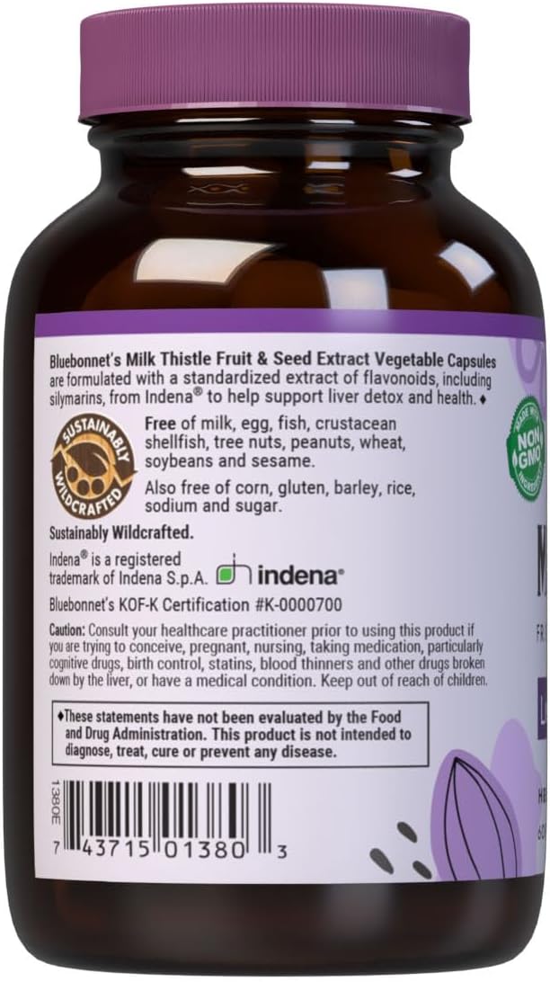 BlueBonnet Milk Thistle Extract - Vegetable Capsules, 60 Count - Image 3