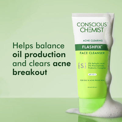 Conscious Chemist 2% Salicylic Acid Face Wash, 100ml - Image 3