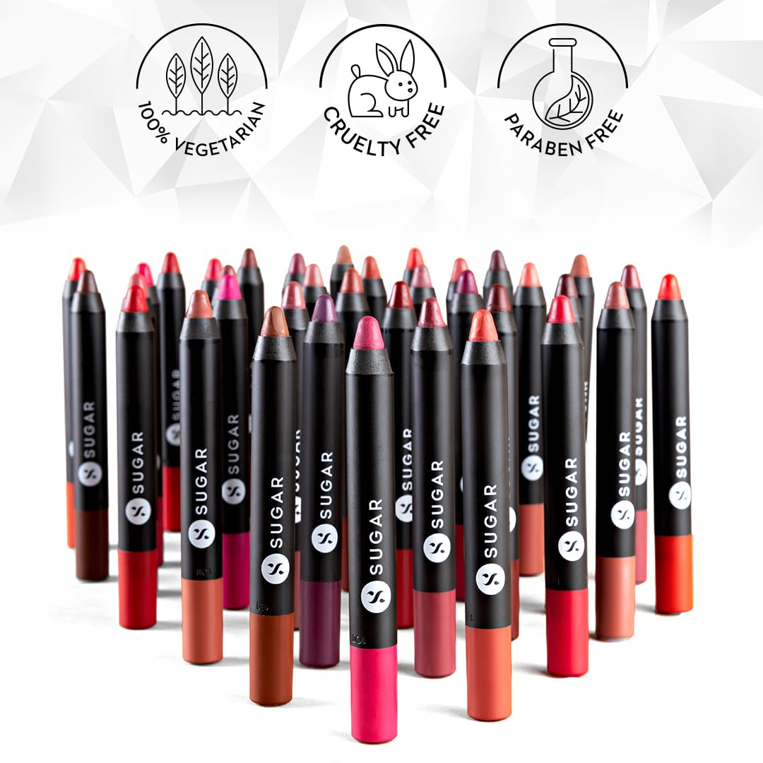 Sugar Cosmetics Matte As Hell Crayon Lipstick, 05 Rose Dawson - Colour Cosmetics - Image 5