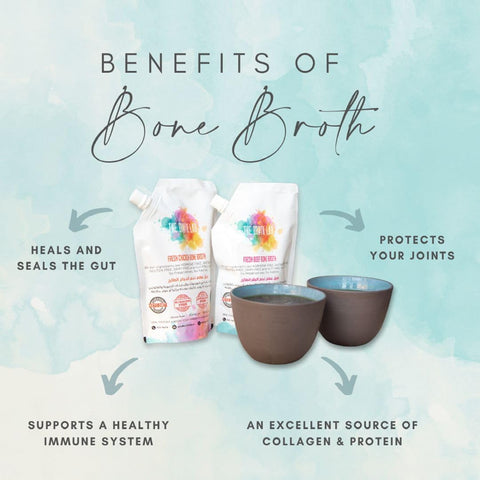 Fresh Beef Bone Broth - 500ml pack of 3