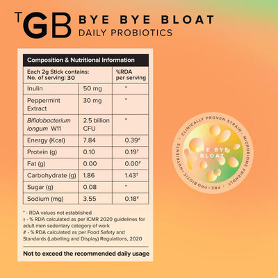 The Good Bug Bye Bye Bloat Stick - Synbiotic Powder, 15-Day Pack - Image 6