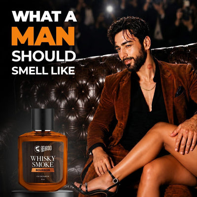 Beardo Bourbon Whisky Smoke Perfume - Woody, Leathery Scent - 50ml EDP - Image 2