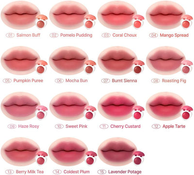 Dasique Souffle Color Pot - #02 Pomelo Pudding, Semi-Matte Cream, Lip & Cheek Cosmetic - Image 3