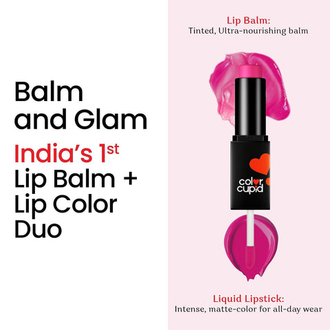 Color Cupid Lip Balm + lipstick Flirtfuchsia LB3