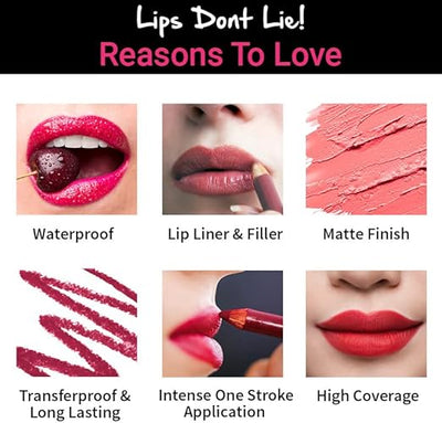 Nykaa Lips Don't Lie Lip Liner Lover Boy08 - Precise Colour Cosmetic - Image 5