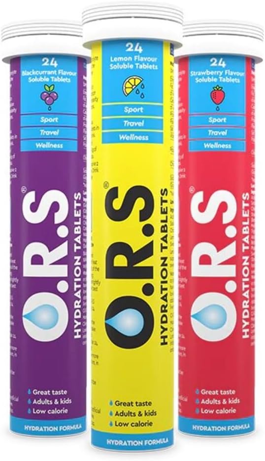 O.R.S Strawberry 24s + ORS Lemon 24s + ORS Black Currant 24s