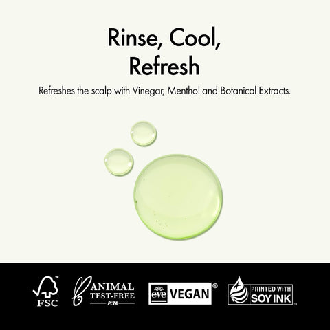 Lime Sunday Refresh Hair Vinegar with Vitamin C, Vinegar, Green Mint for Deep Cleansing Oily Scalp and Reducing Oil Production, Lime Citrus Scent, Silicone, Sulfate & Paraben Free (200ml / 6.76 fl.Oz) - Image 4