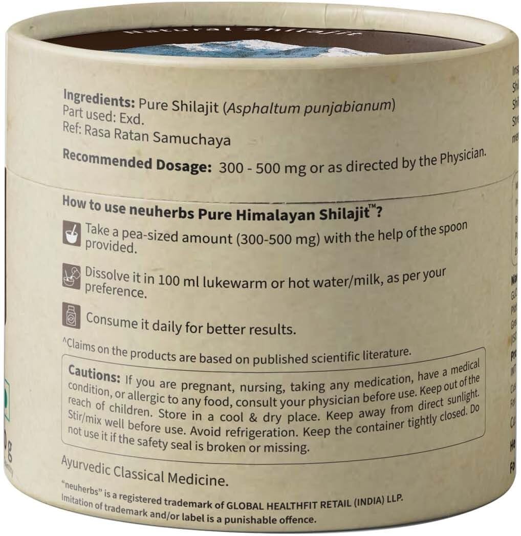 Neuherbs Pure Himalayan Shilajit Resin, Herbal & Ayurvedic, 20g - Image 8