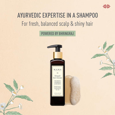 Kama Ayurveda Bringadi Hair Cleanser - Sulphate-Free, Ayurvedic Formula - 200ml - Image 3