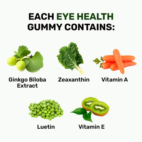 What's Up Wellness Eye Health Gummies To Maintain Eye Health 30 Days Pack (30 Gummies)