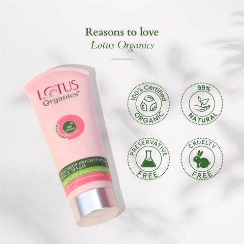 LOTUS Organics+ Precious Brightening Face Wash 100g -