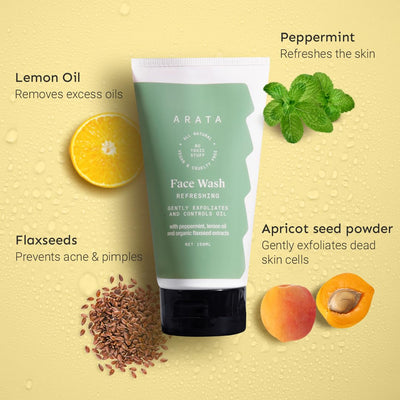 Arata Natural Refreshing Face Wash - 150ml - Image 5
