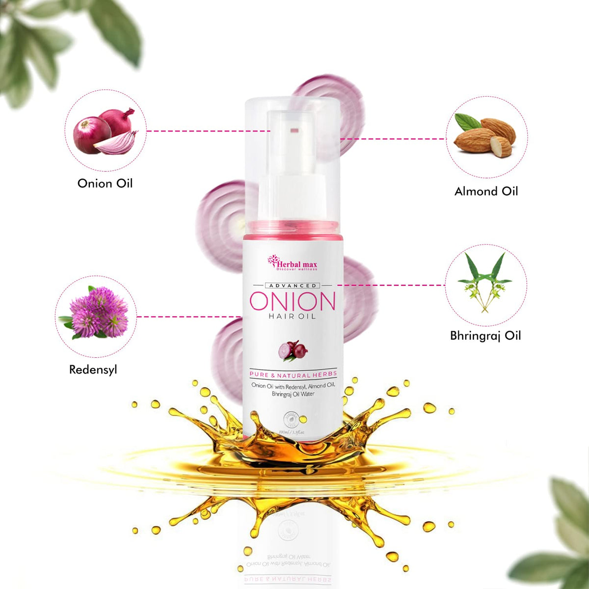Herbal Max Onion Seed Hair Oil for Silky, Strong Hair - 100ML - Image 7