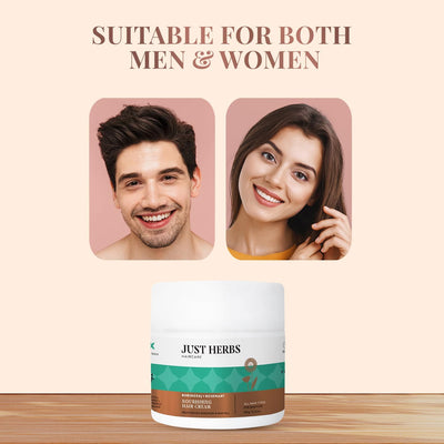 Just Herbs Bhringraj + Rosemary Nourishing Hair Cream, 100g - Image 4