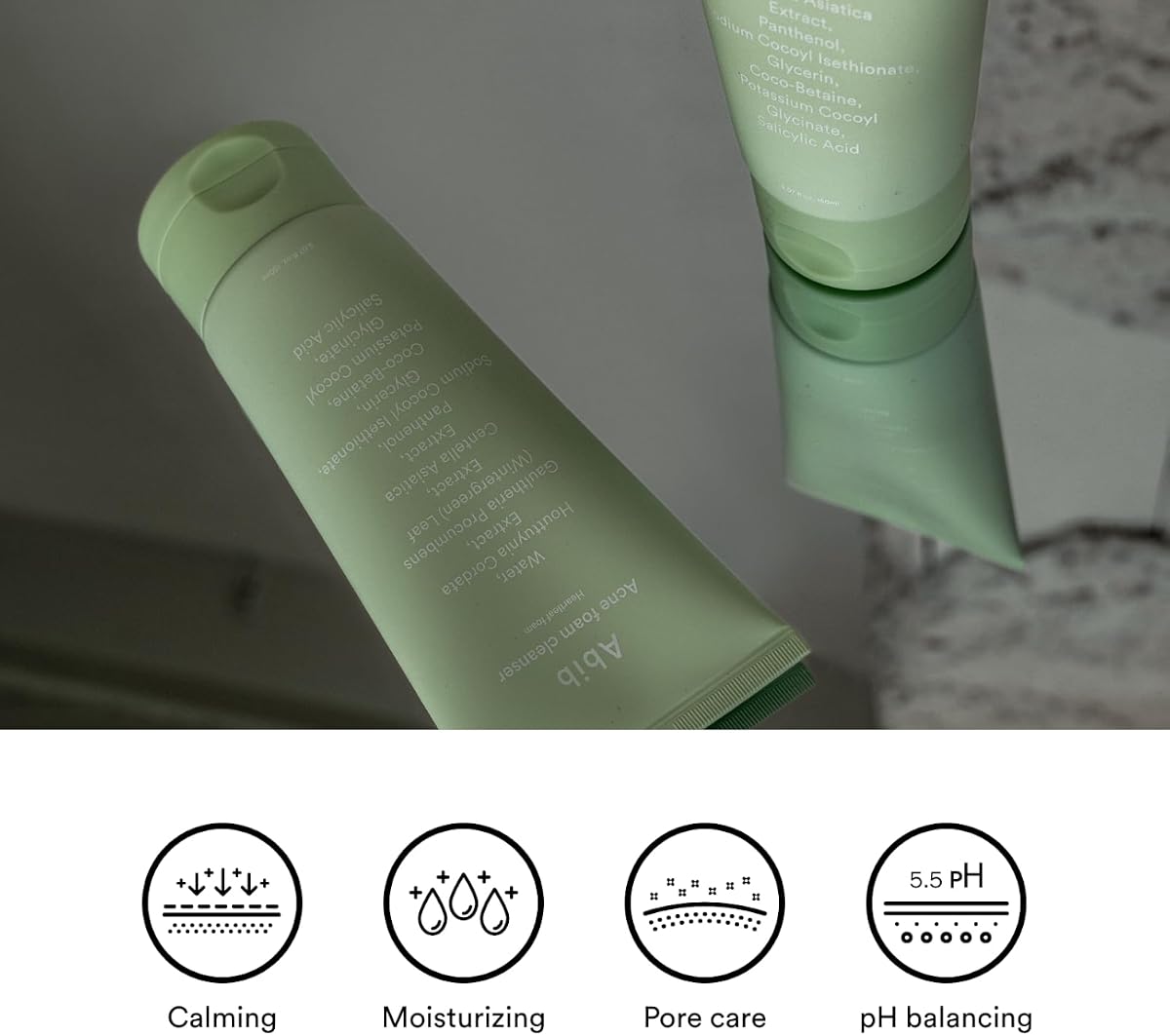 Abib Acne Heartleaf Foam Cleanser - Salicylic Acid & Heartleaf - 150ml - Image 2