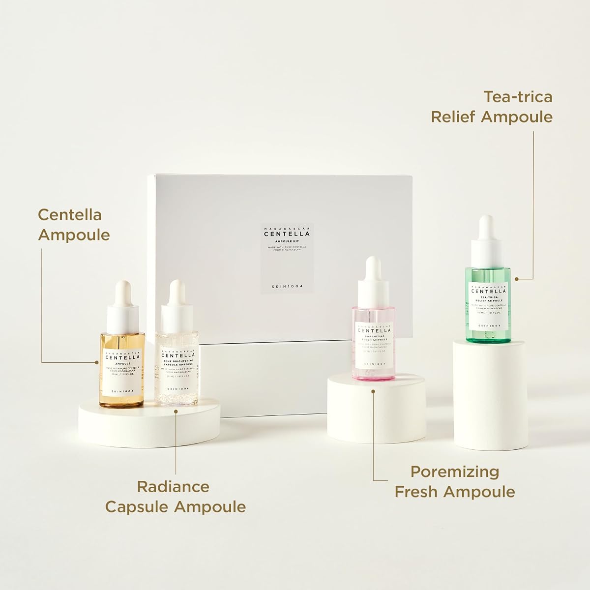 Skin1004 Madagascar Centella Ampoule Kit - 100% Centella Asiatica Face Treatment Set - Image 2