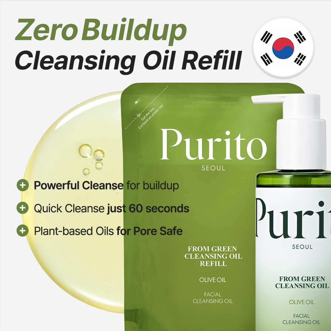 Purito From Green Cleansing Oil Refill - Face Cleanser, 200ML - Image 2