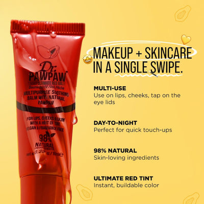 Dr. Pawpaw Tinted Lip Balm Ultimate Red - 10ml - Image 2
