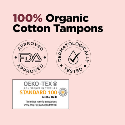 Pee Safe 100% Organic Tampons Super Plus - 16 Pack - Image 3