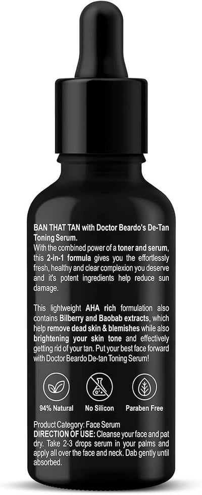 Beardo De-Tan 2-in-1 Toning Serum with Alpha Arbutin - 30ml - Image 7