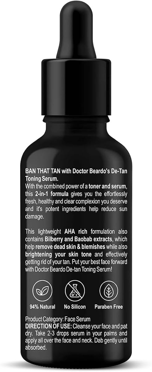 Beardo De-Tan 2-in-1 Toning Serum with Alpha Arbutin - 30ml - Image 7