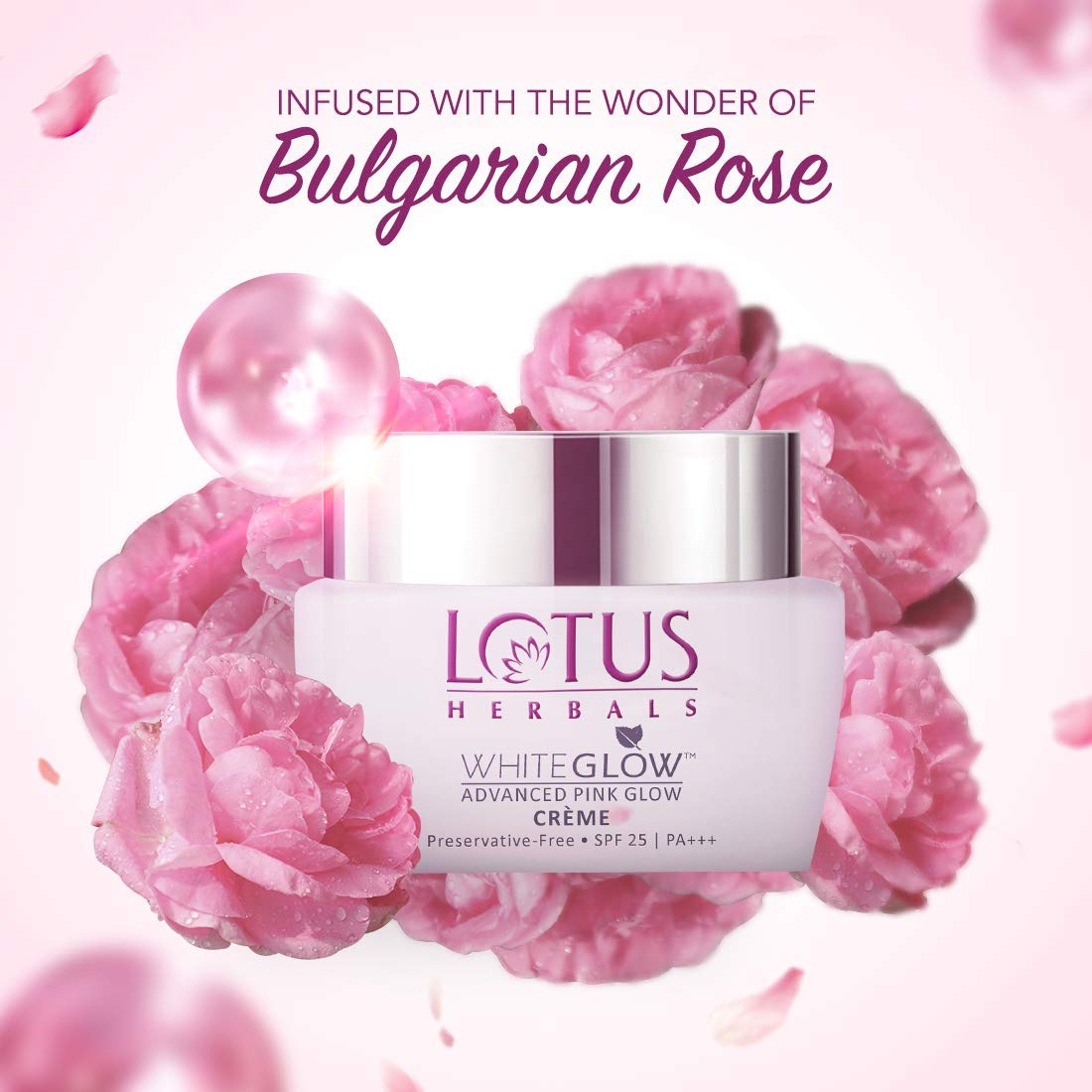 Lotus Herbal Whiteglow Advance Pink Glow Creme SPF-25 - 50gm - Image 2