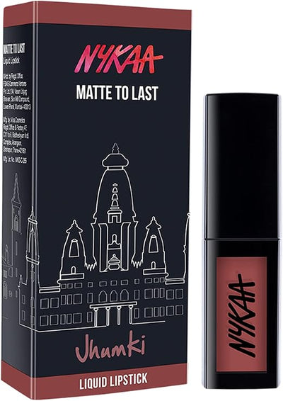 Nykaa Matte To Last Liquid Lipstick Jhumki 14 - 5ml - Image 4