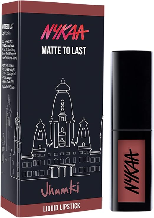 Nykaa Matte To Last Liquid Lipstick Jhumki 14 - 5ml - Image 4