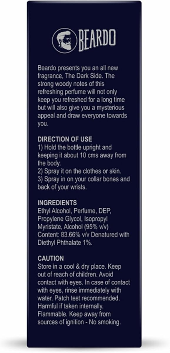 Beardo Dark Side Men's Perfume - Skin-Friendly Fragrance 100ml - Image 8