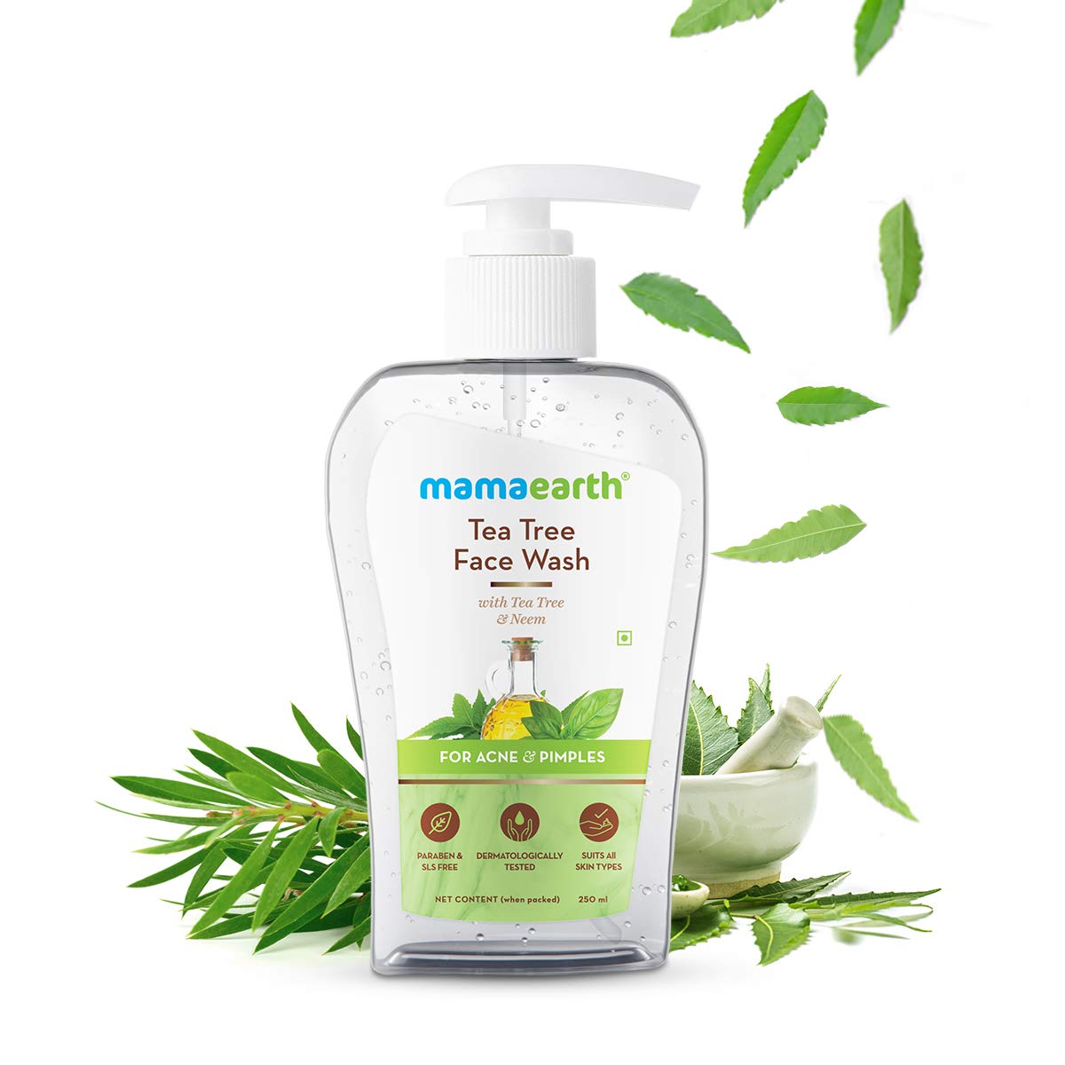 Mamaearth Tea Tree Facewash for Acne & Pimples - 250ml - Image 3
