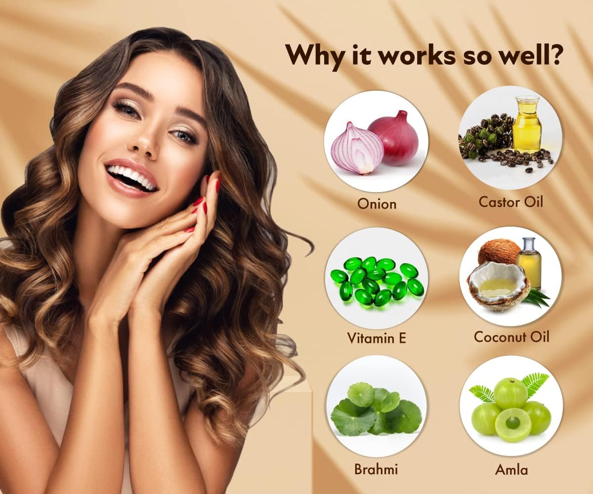 Urban Gabru Hair Regrowth Onion Oil - 100% Natural, 250 ml - Image 3