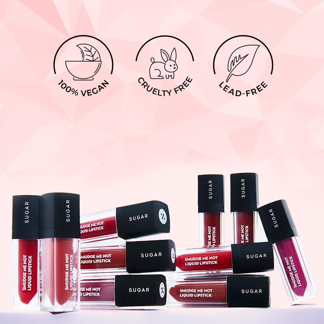 Sugar Cosmetics SUGAR Smudge Me Not Liquid Lipstick - 14 Teak Mystique - Image 5