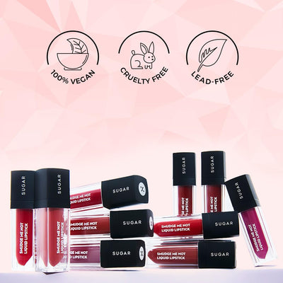 Sugar Cosmetics SUGAR Smudge Me Not Liquid Lipstick - 14 Teak Mystique - Image 5