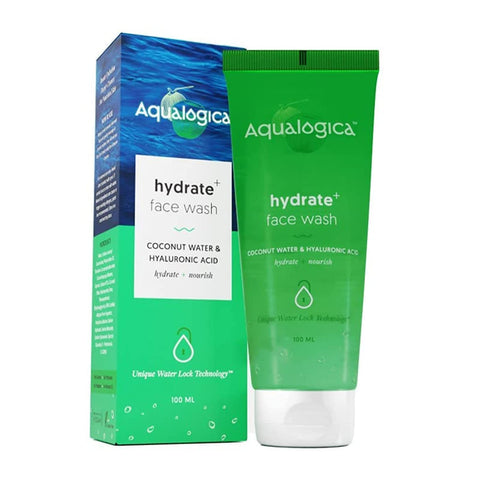 Aqualogica Hydrate+ Face Wash With Hyaluronic Acid & Coconut Water For Deep Cleansing & Hydration For Men & Women | For Oily, Glowing & Combination Skin -100ml