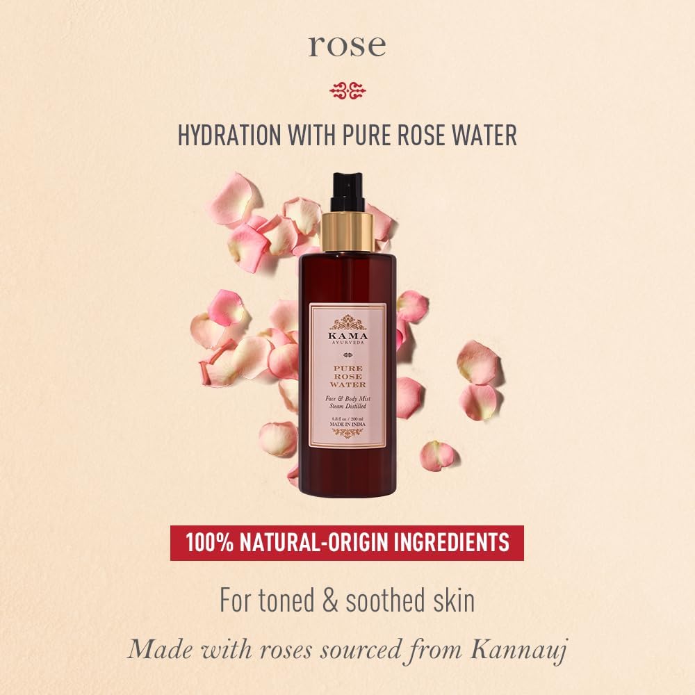 Kama Ayurveda Pure Rose Water - Herbal & Ayurvedic, 50 ml - Image 2