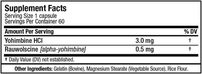 Allmax Nutrition Yohimbine HCl + Rauwolscine Capsules - 60 Count, 3.0mg - Image 5