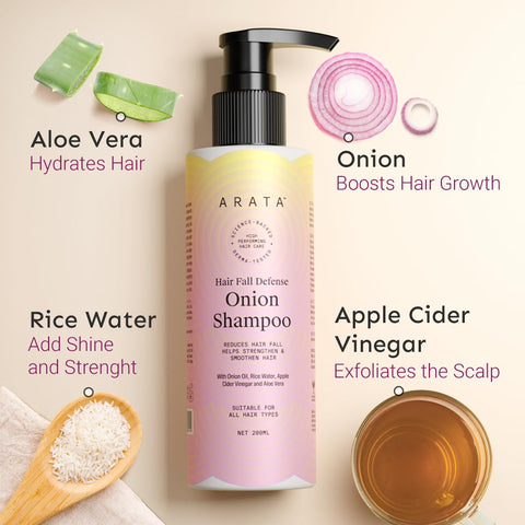 Arata Hair Fall Defense Onion Shampoo (200 Ml)