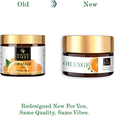 Good Vibes Orange Refreshing Face Gel Moisturiser - 100 gm - Image 7