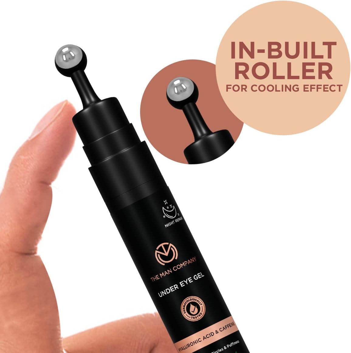 The Man Company Under Eye Gel - Caffeine & Hyaluronic Acid - 15g - Image 4