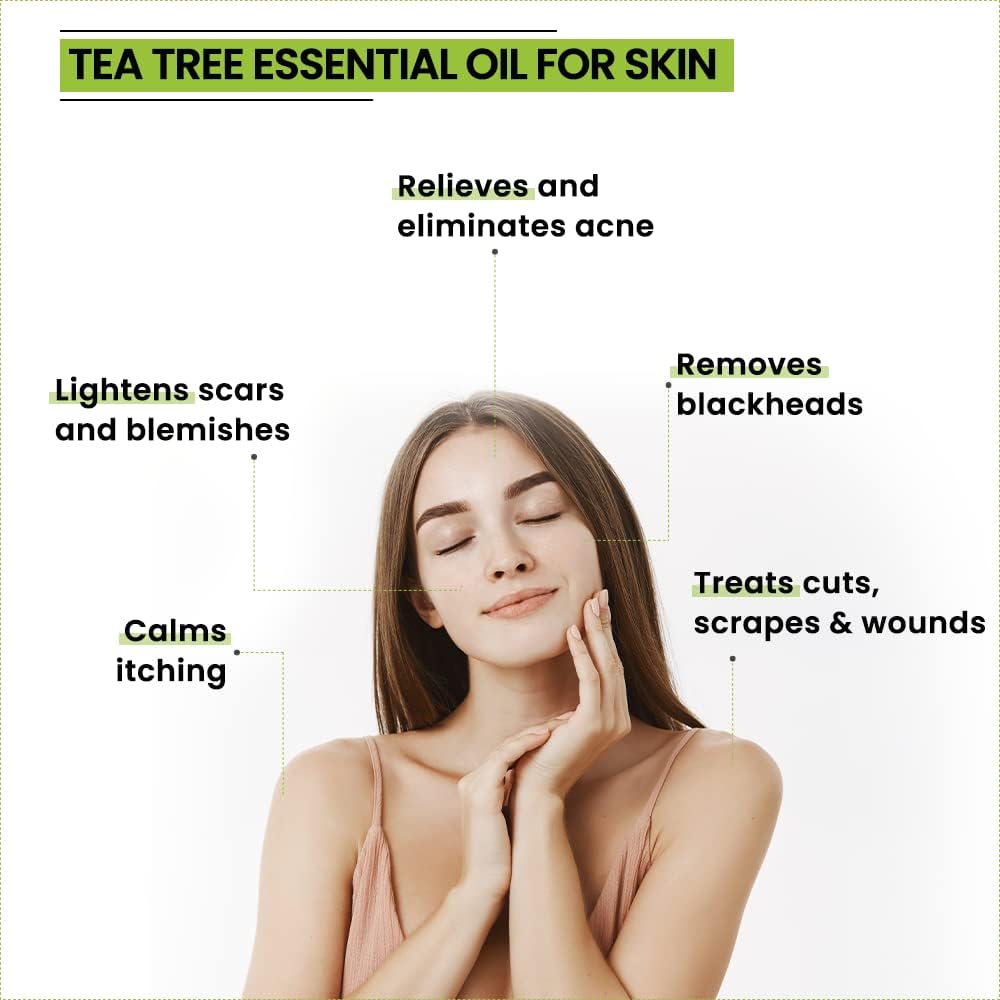 ReyNaturals Tea Tree Essential Oil for Hair, Skin and Face - 15ml - Image 3