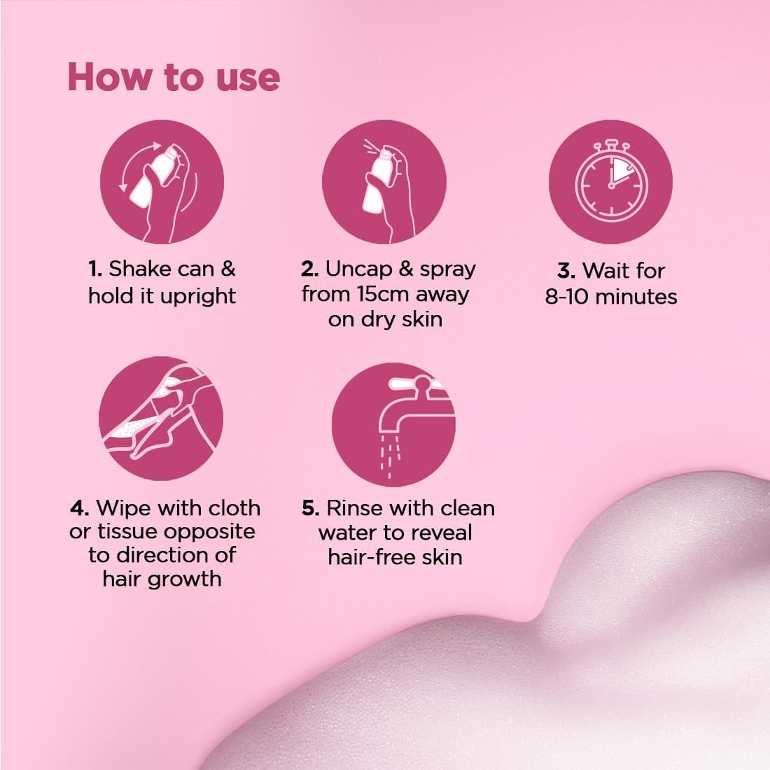 Pee Safe FURR Hair Removal Spray - 200ml, Aloe Vera & Vitamin E Formula - Image 6
