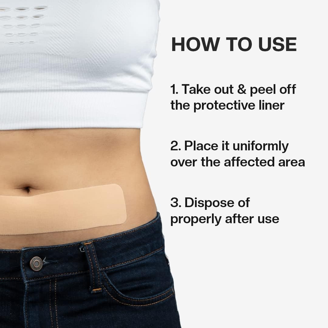 Pee Safe Feminine Herbal Pain Relief Patches - Ayurvedic, No Side Effects - 10 Pack - Image 6