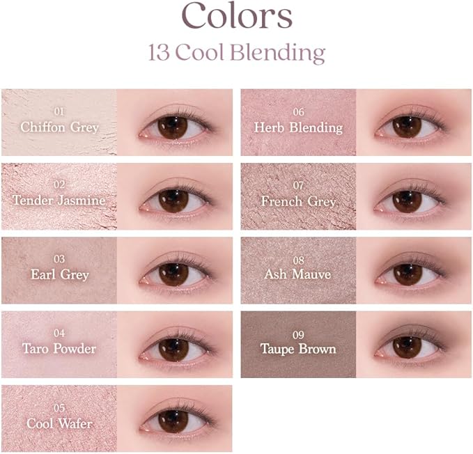 Dasique Shadow Palette #13 Cool Blending - Colour Cosmetics - Image 3
