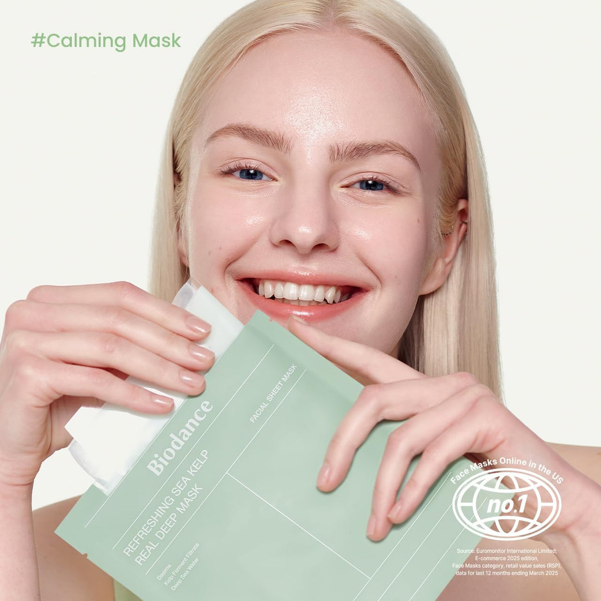Biodance Refreshing Sea Kelp Real Deep Face Mask - 20g - Image 2